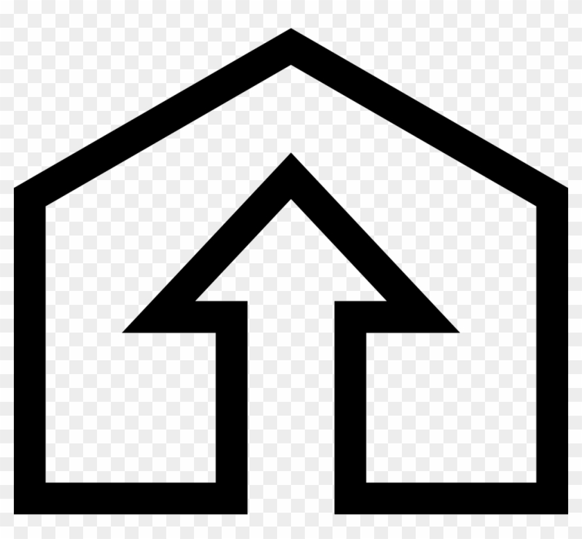 House With Up Arrow Inside Comments - Icon Of Advancement Clipart #1447992