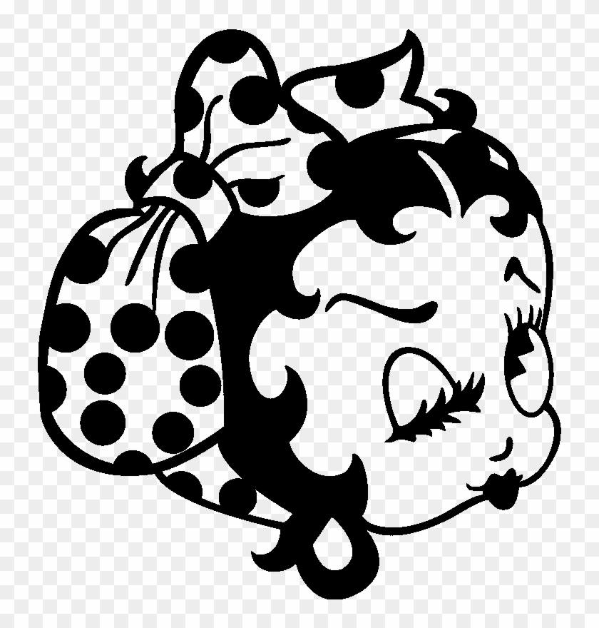 Sticker Betty Boop Avec Un Bandeau Ambiance Sticker - Black N White Betty Boop Clipart