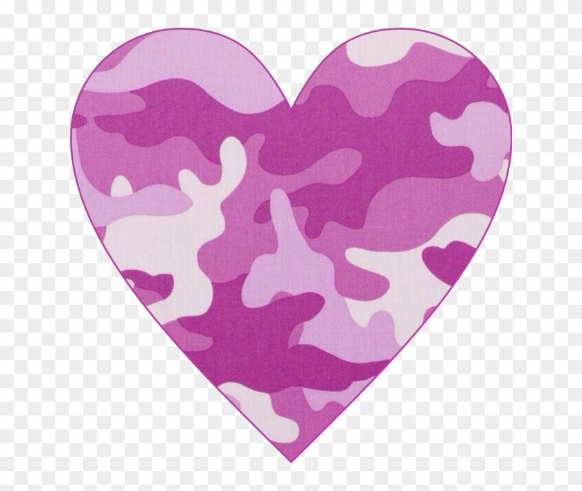 Heart Pinkcamo Camo Pink Cute Fun Love Awesome Banner - Camouflage Blue And Gray Clipart #1448375