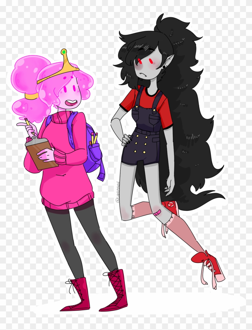 Marceline And Bubblegum Style Clipart