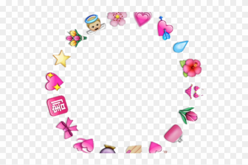Aesthetic Clipart Tumblr Transparent Overlay - Emoji Circle Png Transparent