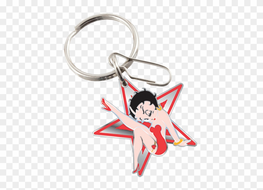 Picture Of Betty Boop Star Enamel Key Chain - Chaveiro Da John Deere Clipart #1448545
