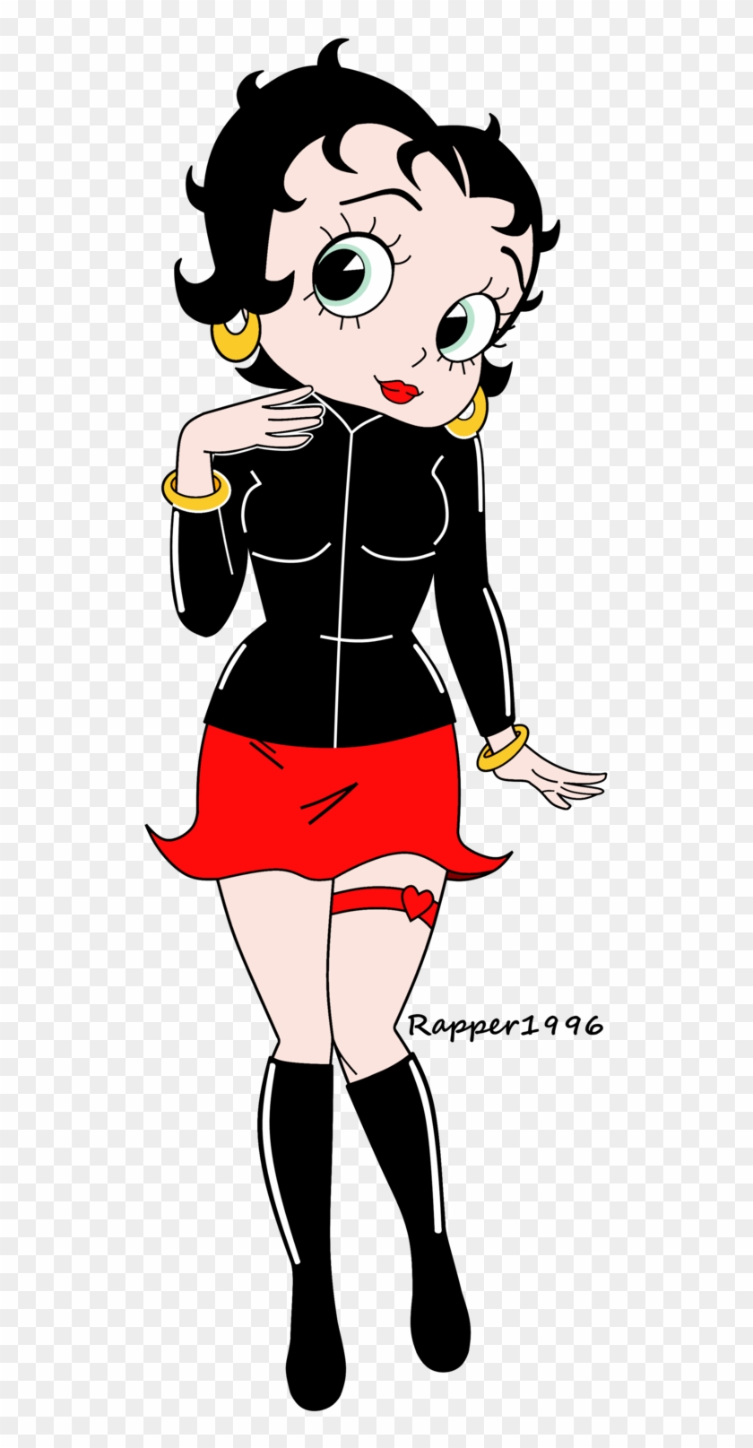 Betty Boop Anime Biker Render 2 By Rapper1996 - Betty Boop Santa Claus Clipart