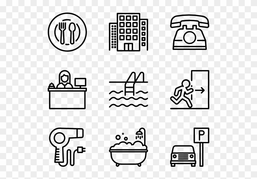 Hotel - Hotel Facilities Icon Png Clipart #1449248