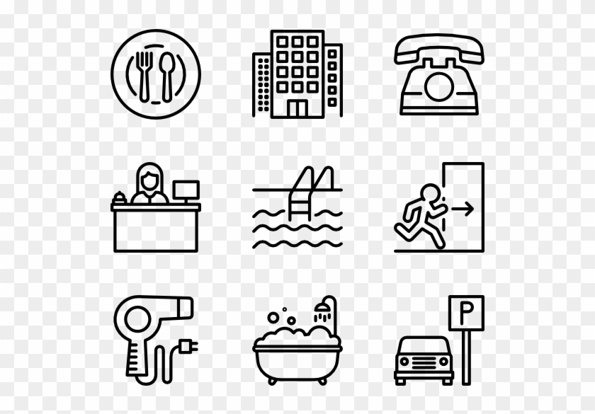 Hotel - Hotel Facilities Icon Png Clipart