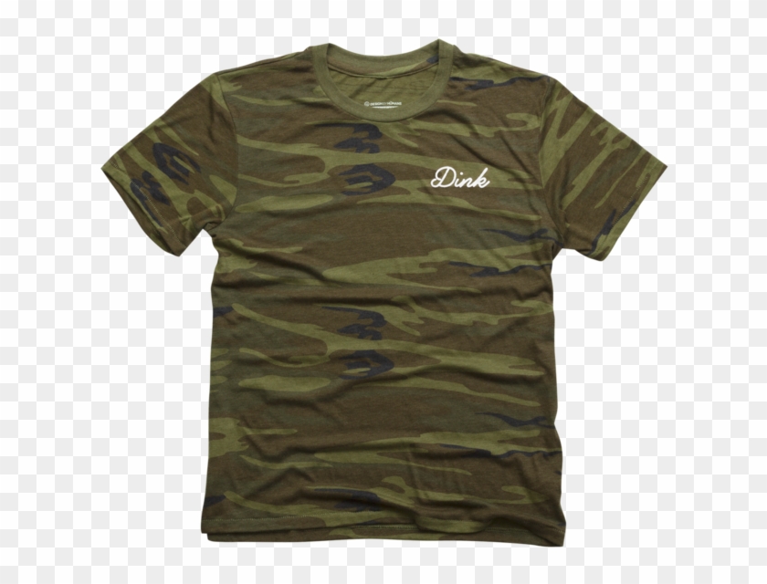 White Dink Camo Tee - Active Shirt Clipart