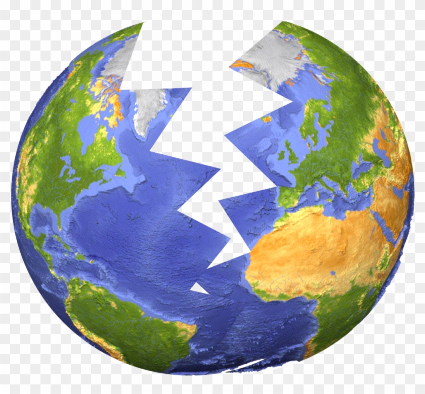 Big Broken Earth - Broken Planet Earth Png Clipart