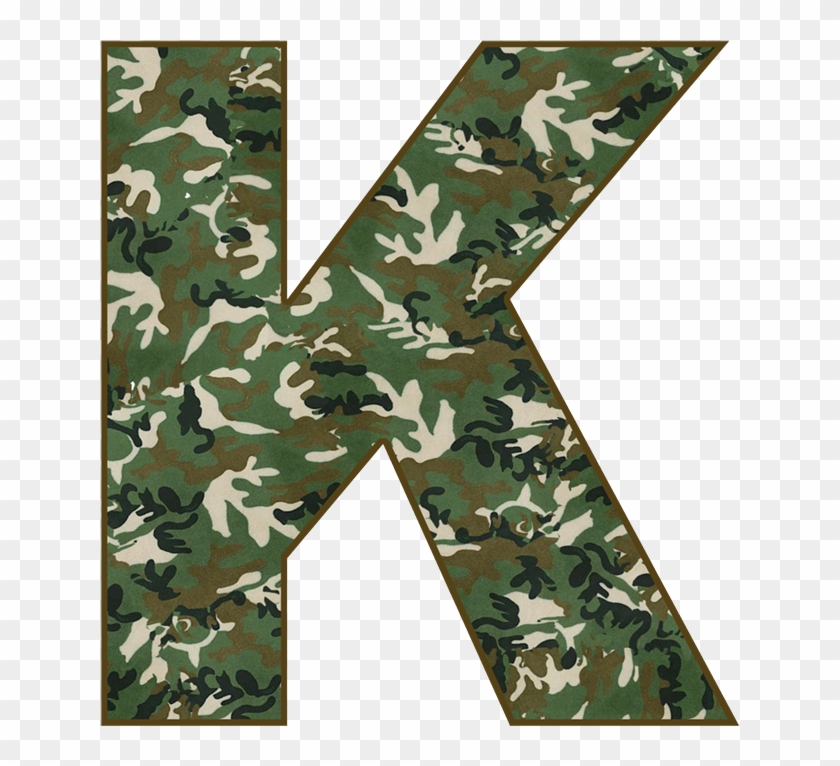B *✿* Military - Camouflage Letter B Clipart