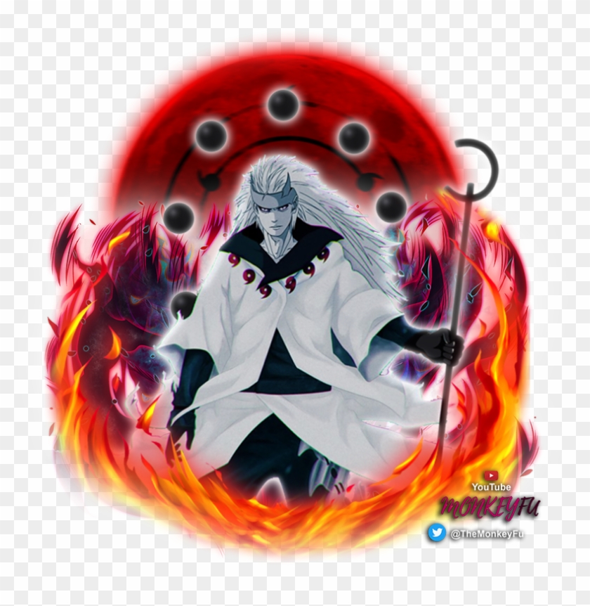Fluff6 Star Sage Of Six Paths Madara Fan-art - Naruto Blazing Madara Six Paths Clipart