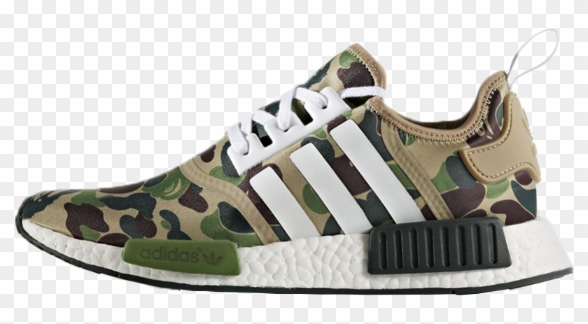 Thumbnail Pic - Bape X Adidas Nmd R1 Camo Clipart