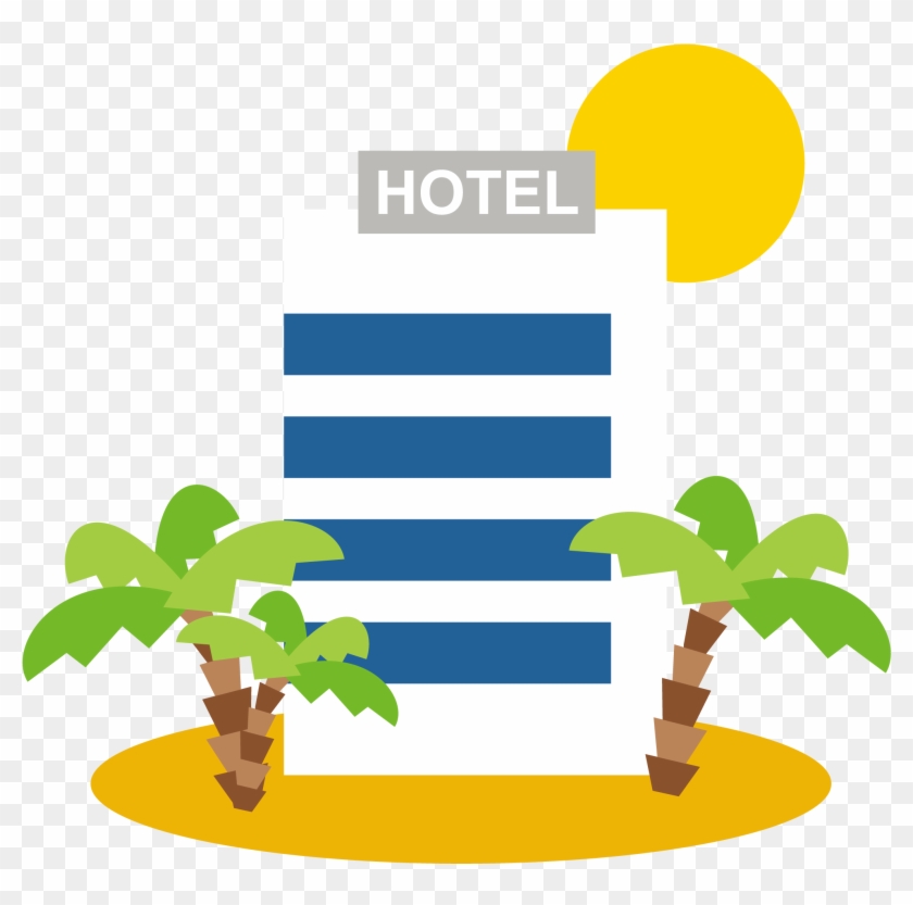 Vector Royalty Free Stock Travel Cartoon Transprent - Hotel Drawing Png Clipart #1449937