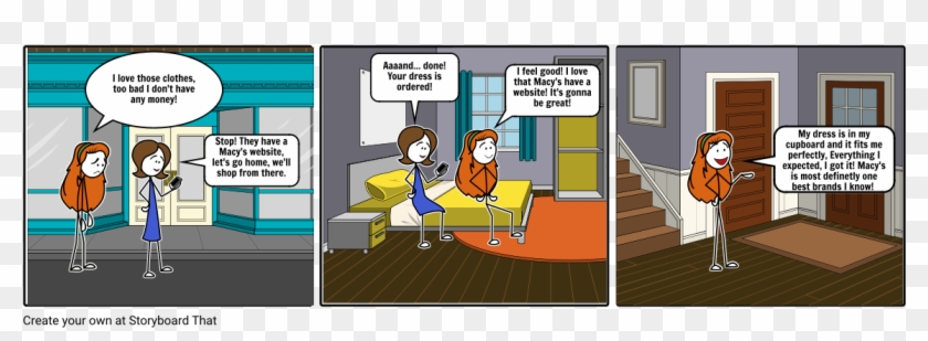 Macy's Advertisement - Cartoon Clipart