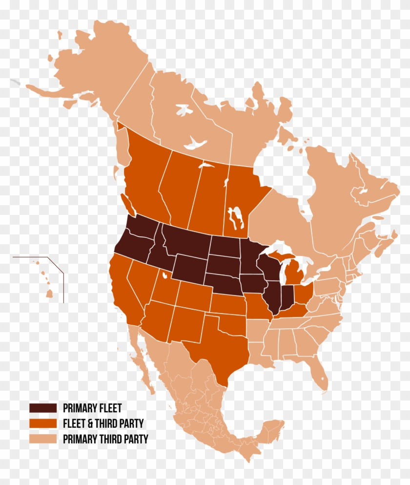 Shipping-map - West Coast Join Canada Clipart #1450576