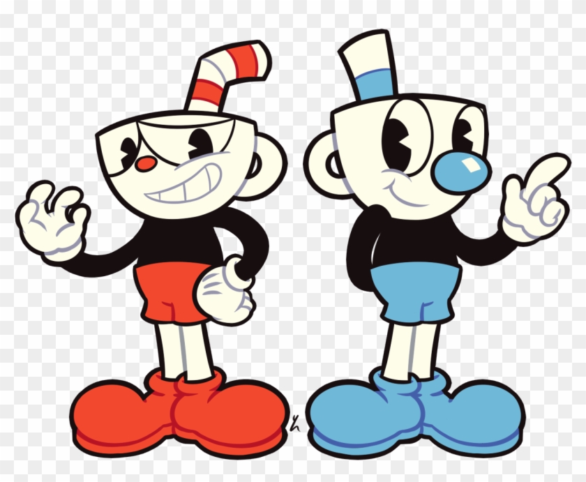 View Fullsize Cuphead Image - Cuphead And Mugman Fanart Clipart