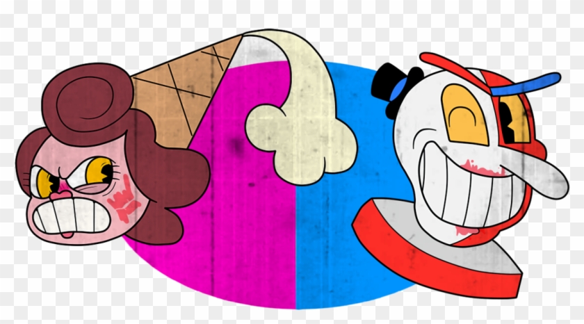Cuphead-the Kiss/el Beso By Jaegh123 Clipart #1451238