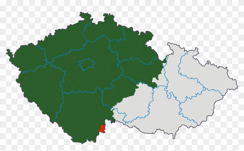 Čechy Do Roku 1920 A Změna Hranice Po Připojení Vitorazska - Mapa České Republiky Morava Clipart #1451739