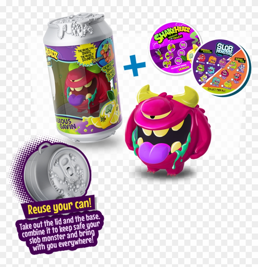 Meet The Shakeheadz Slob Monsters Gross And Gassy Monsters - Shake Headz Clipart