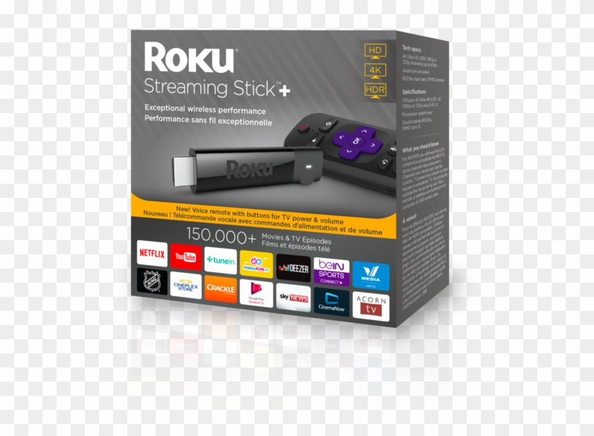 Roku Streaming Stick - Roku Streaming Stick Plus Clipart