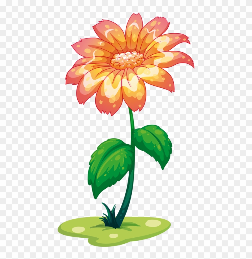 Cartoon Pictures Of Flowers And Butterflies