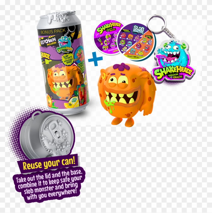Meet The Shakeheadz Slob Monsters Gross And Gassy Monsters - Shake Headz Clipart