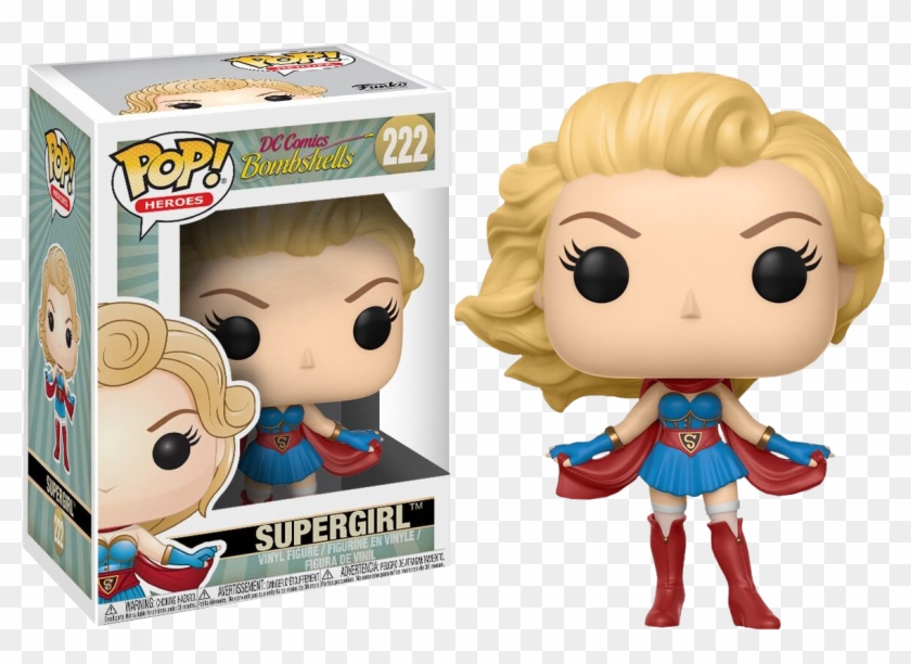 Supergirl Funko Pop Vinyl Figure - Funko Pop Dc Bombshells Clipart
