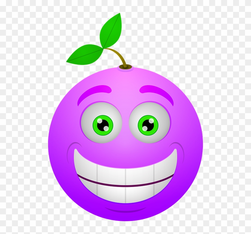 Smiley, Berry, Happy, Smile, Icon - Smile Clipart #1452684