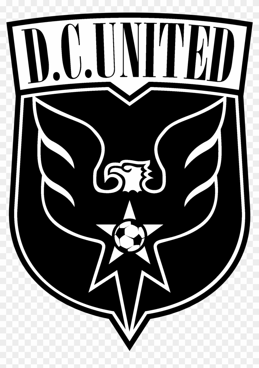 Dc United Logo Black And Ahite - Dc United Fc Logo Clipart #1452796