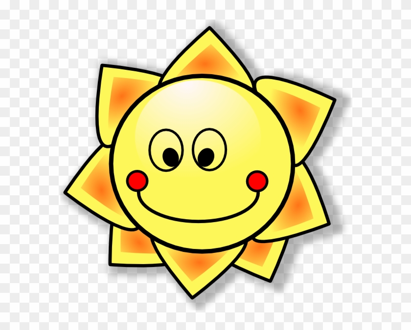 Smiling Sun Svg Clip Arts 594 X 596 Px - Png Download