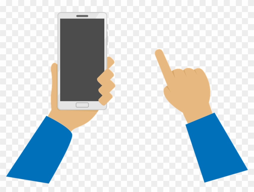 Download Mobile Cell Phone In Hand Png Transparent - Phone In Hand Png Clipart