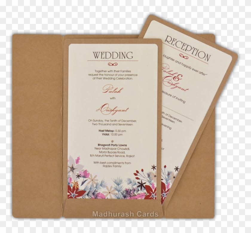 Indian Wedding Cards - Kertas Undangan Clipart #1453421