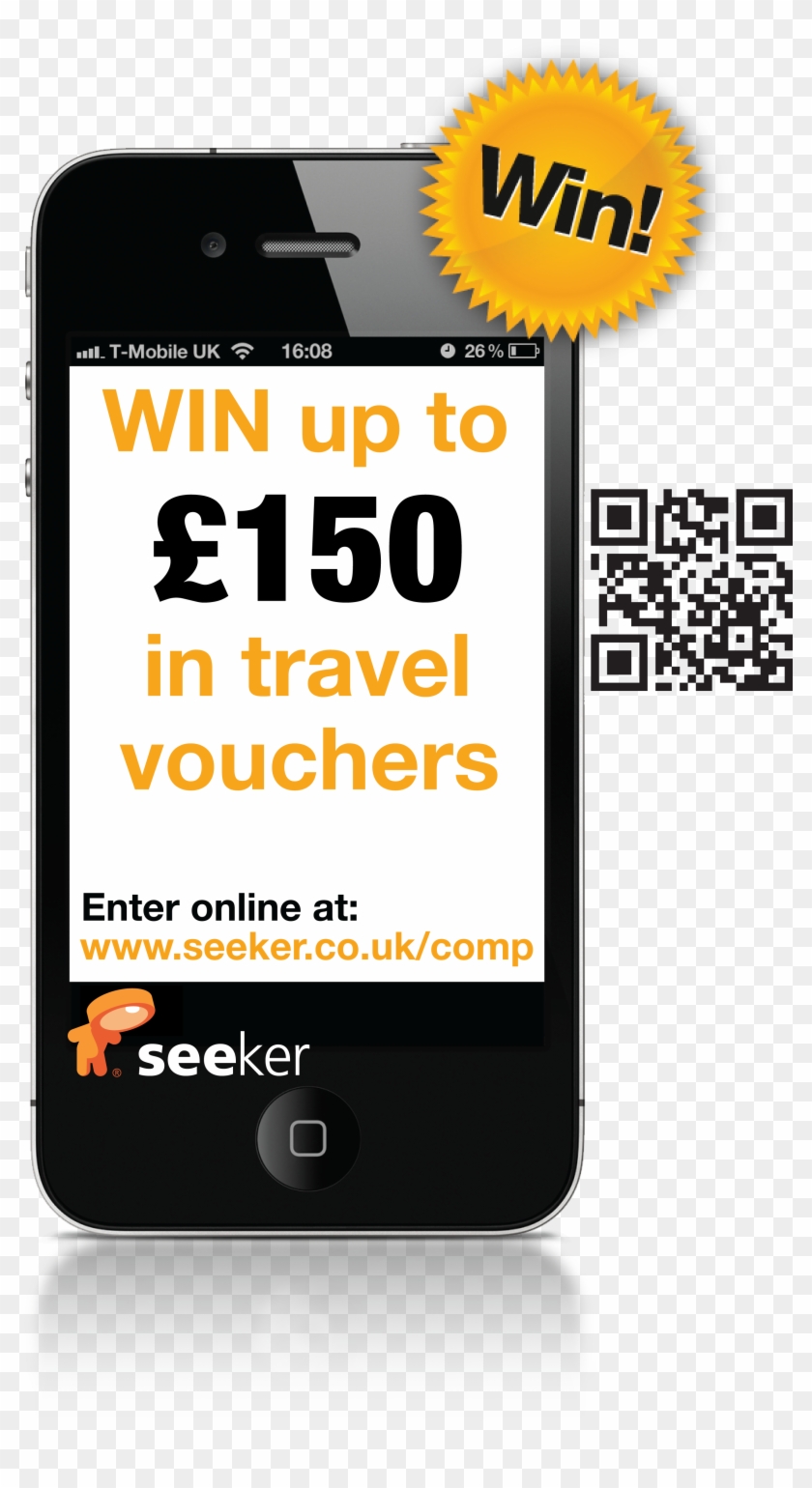 Seeker Qr Code Competition Iphone Image On A Transparent - Iphone 4 Clipart #1453500