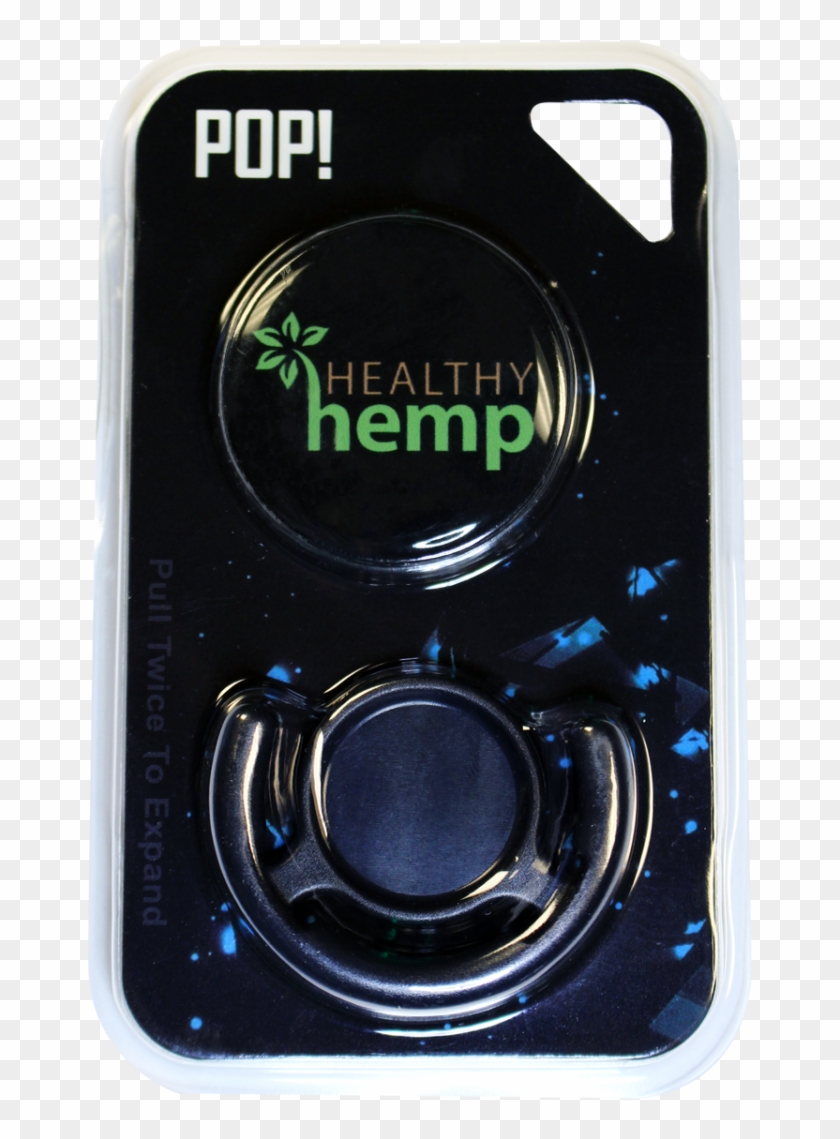 Healthy Hemp Logo Phone Accessory Black Background - Mobile Phone Clipart