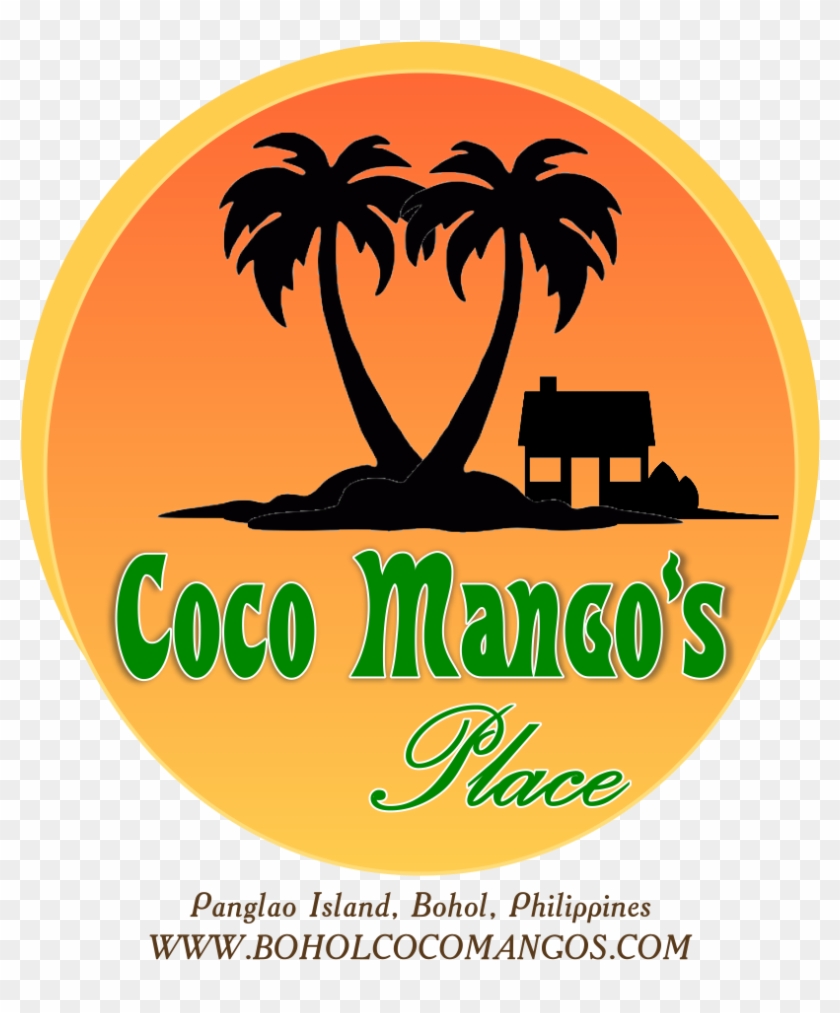 Coco Mangos Place Logo - Simple Palm Trees Drawing Clipart