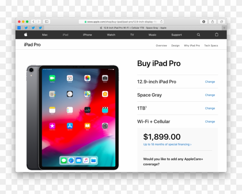 Ipad Pro 2018 Price Clipart