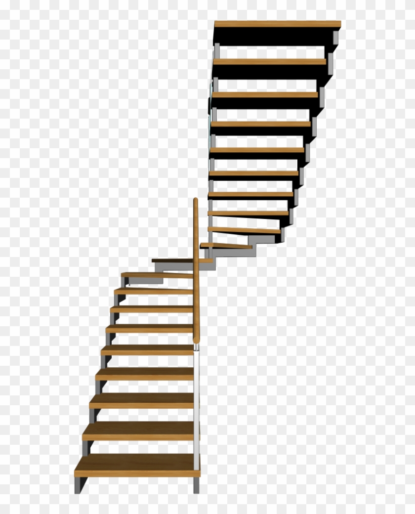 Half Landing Stairs Design And Decorate Your Ⓒ - 3d Stairs Transparent Clipart #1453874
