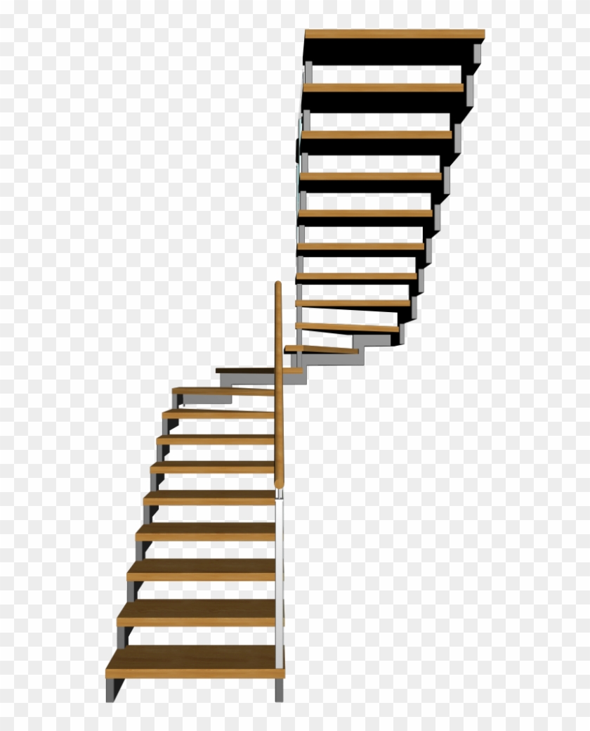 Half Landing Stairs Design And Decorate Your Ⓒ - 3d Stairs Transparent Clipart