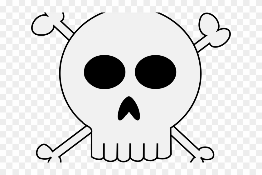 Ssckull Clipart Skull Crossbones - Cartoon White Skull Pdf - Png Download #1454207