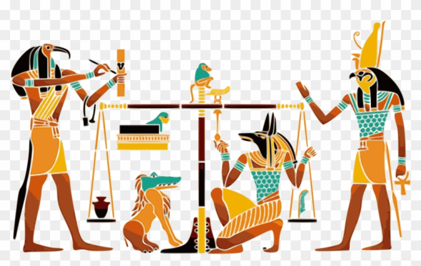 Ancient Egyptian Religion Anubis Maat Duat - Scale Of Maat Clipart #1454966
