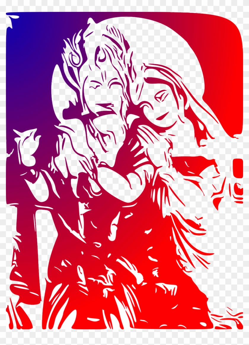 Radhakrishna - Radha Krishna Designs Clipart #1455198