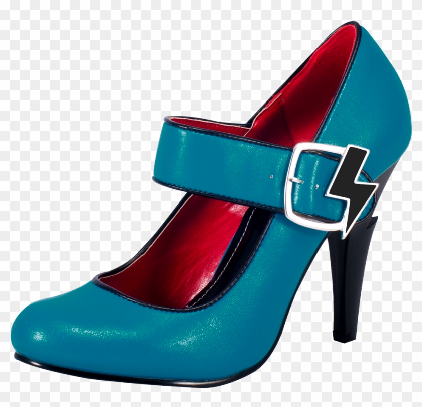 Women Shoes Png Image - Ladies Blue Colour Shoes Png Clipart #1455320