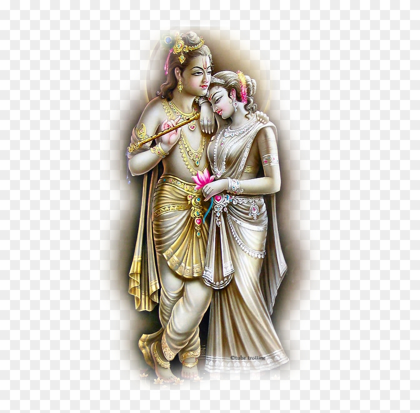 Couple Divinités Hindous Krishna Et Radha - Radha Krishna Png Hd Clipart