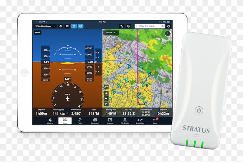 The Portable Stratus 3 Is An Affordable Ads-b In Solution - Tablet Computer Clipart