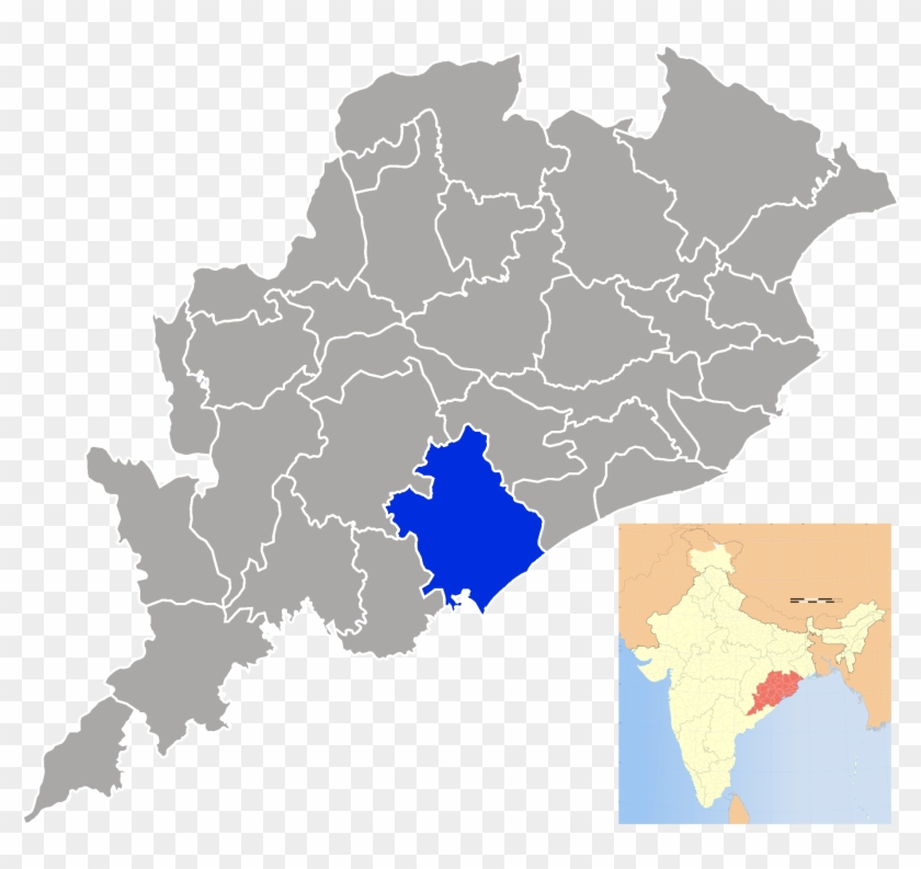 Location In Odisha, India - Location Of Khondbond Iron Mine Clipart #1456339