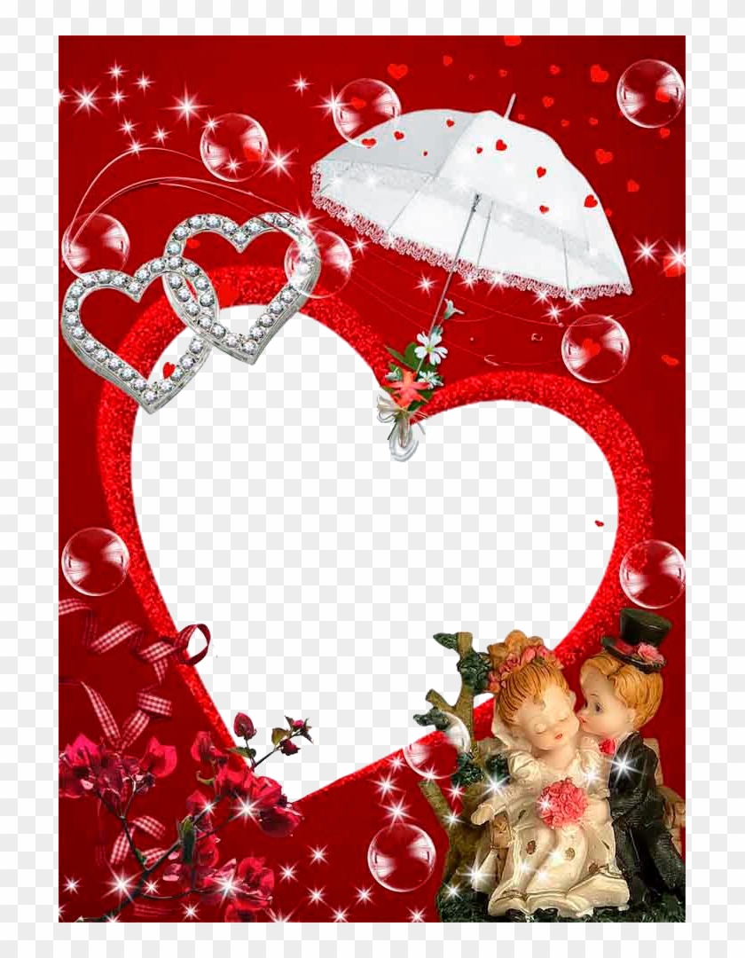 Love Frame Free Png Image - Love Photo Frame Png Hd Clipart