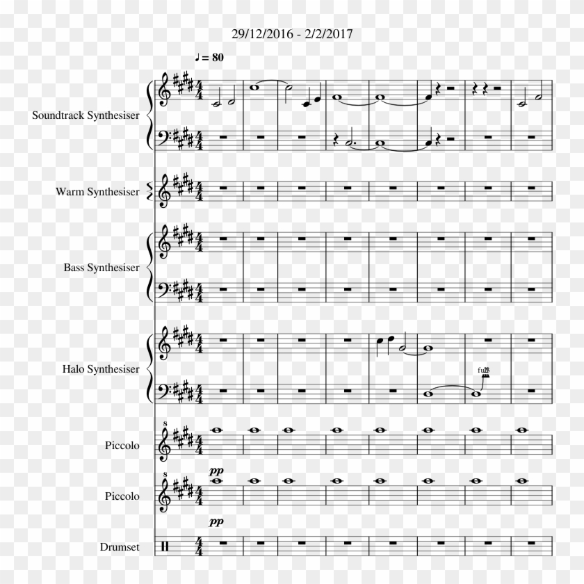 Sillygoose's Halo 4 Sound Fx Pack [free Download] Youtube - Sheet Music Clipart