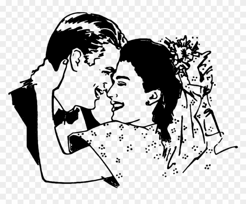 Bride And Groom Silhouettes - Christian Wedding Images Clip Art - Png Download #1457044