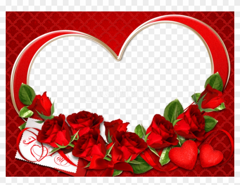 Free Png Best Stock Photos Red Roses Love Transparent - Love Transparent Frame Clipart