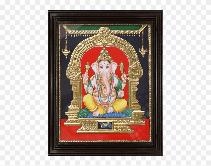 Ganesha Tanjore Painting - Religion Clipart