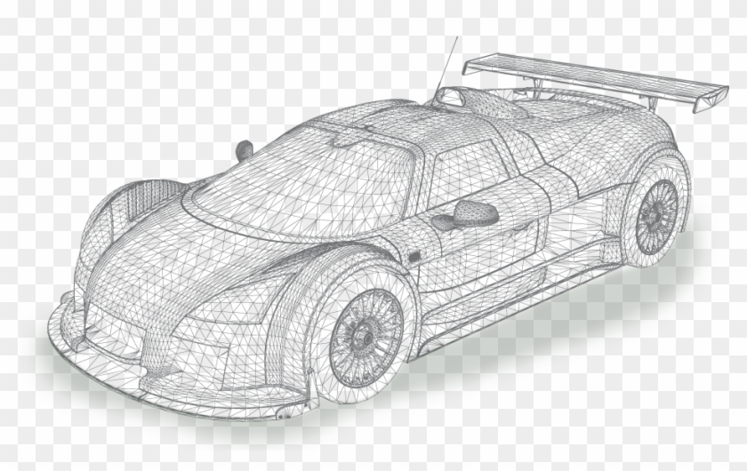 939 X 560 6 - Car Wireframe Png Clipart #1457786