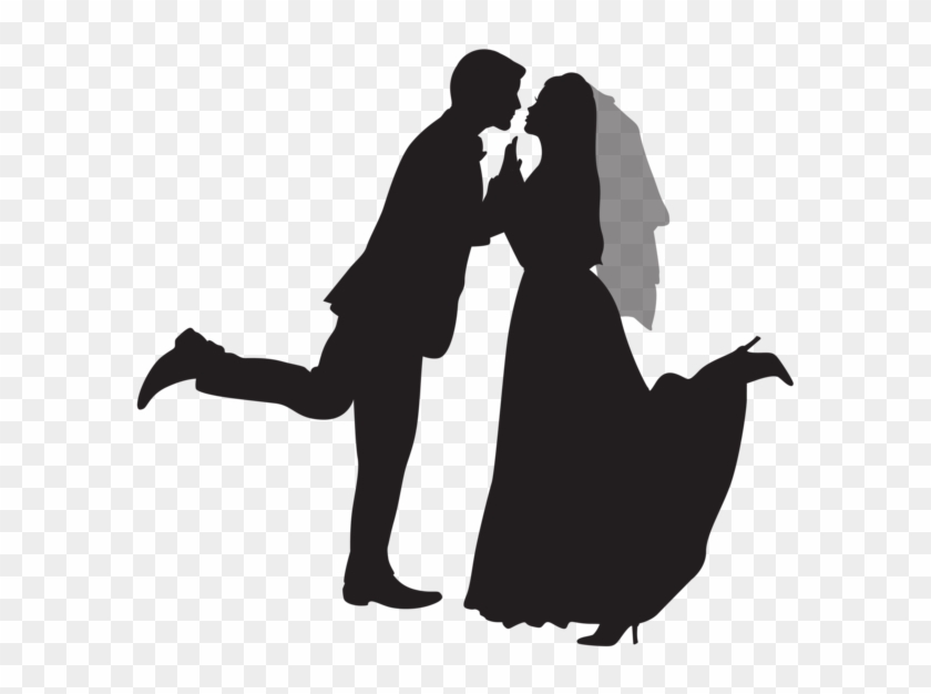 Silhouette Wedding Couple Png Clip Art - Marriage Couple Clipart Hd Transparent Png #1457829